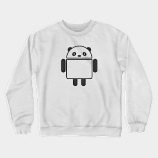 Panda Android robot style design Crewneck Sweatshirt